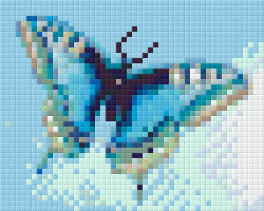 Blue Butterfly one [1] Baseplate PixelHobby Mini-mosaic Art Kit
